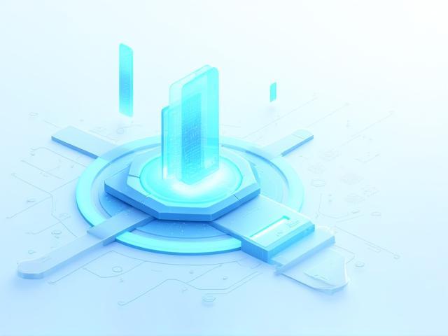 Ilustración tecnológica representando la transformación digital con inteligencia artificial